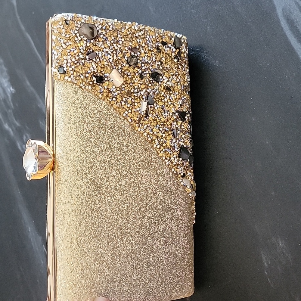 Gold Sparkly Evening Bag